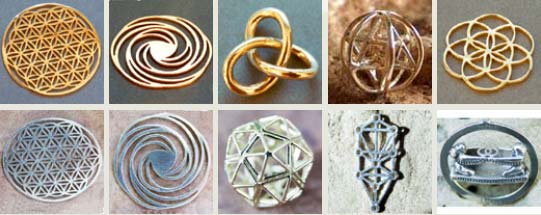 Sacred geometry pendants for clearing negative energy